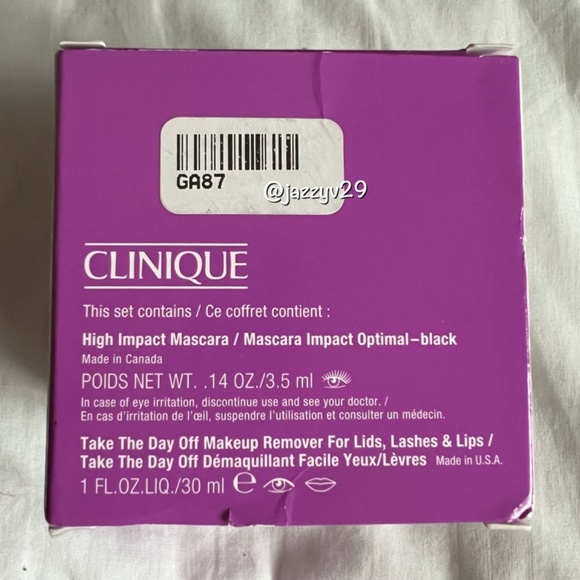 Clinique 2-Piece High Impact Mascara & Take The Day Off Makeup Remover Set - Picture 3 of 3